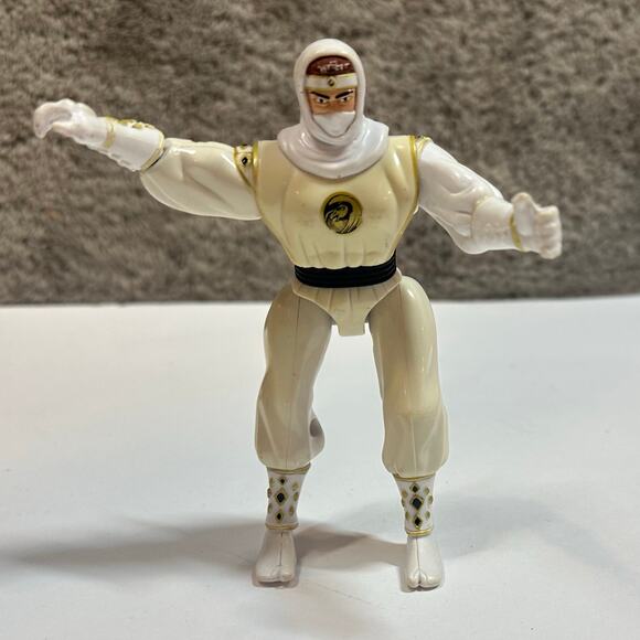 Power Rangers White Ninja Ranger  Action Figure Toy 1995 Bandai - Picture 1 of 8
